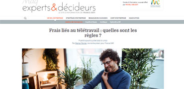 Illustration experts décideurs menu